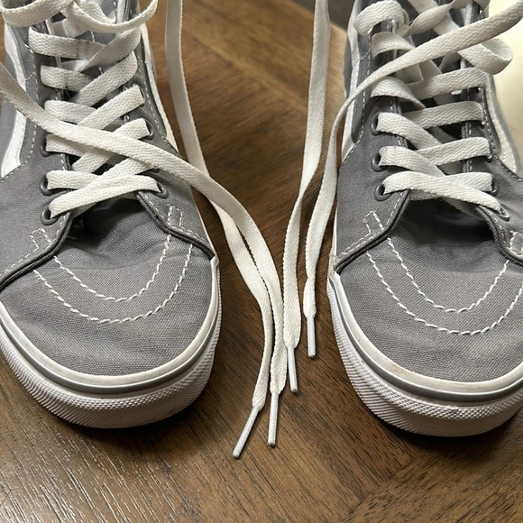 Vans Gray High Top Skateboard Shoes Men’s 5.5 / Women’s 7 Classic Skate Sneakers - Picture 11 of 11